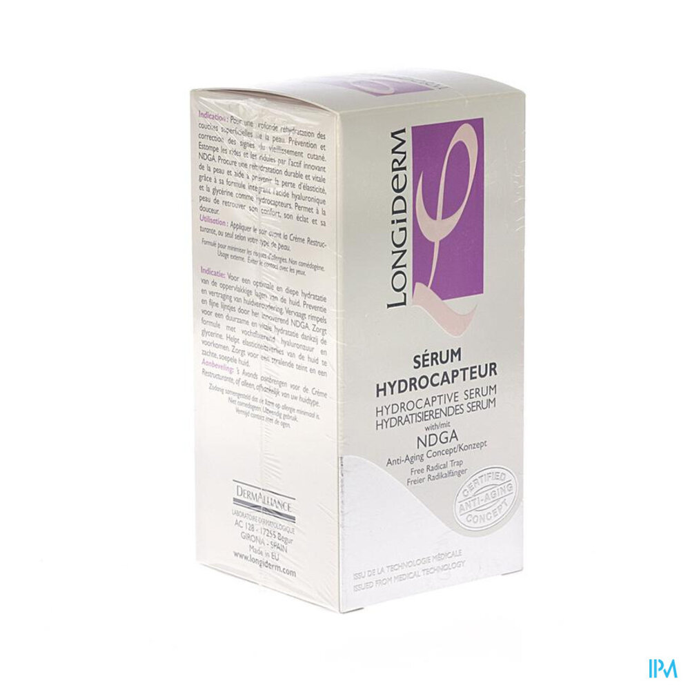 Longiderm Serum Hydrocapteur A/age Visage 30ml