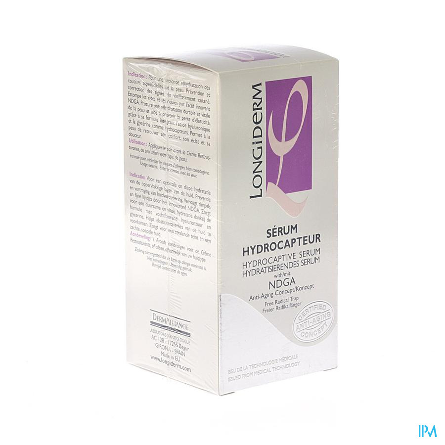 Longiderm Serum Hydrocapteur A/age Visage 30ml