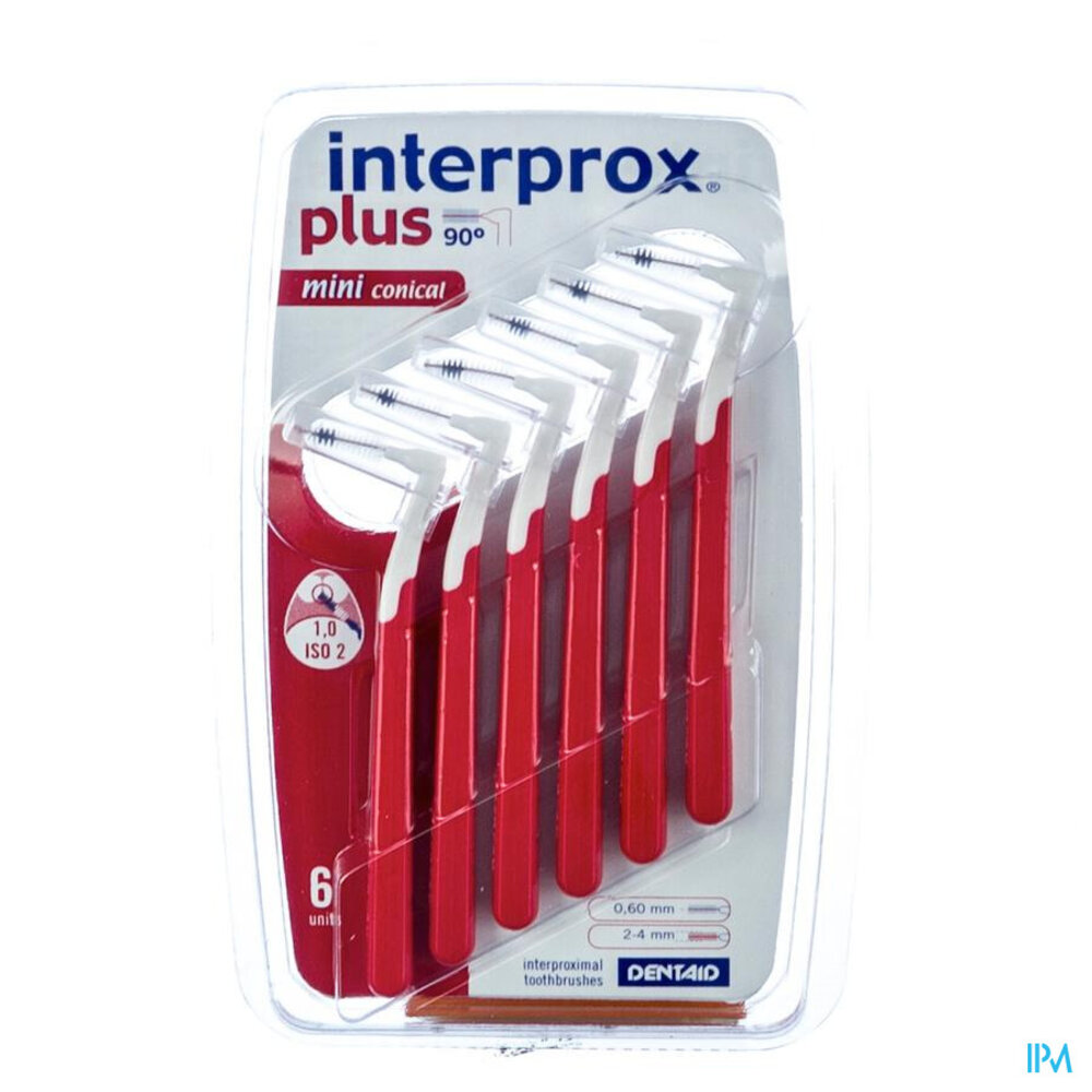 Vitis Interprox Plus Mini Conique Rouge Interd. 6 1360