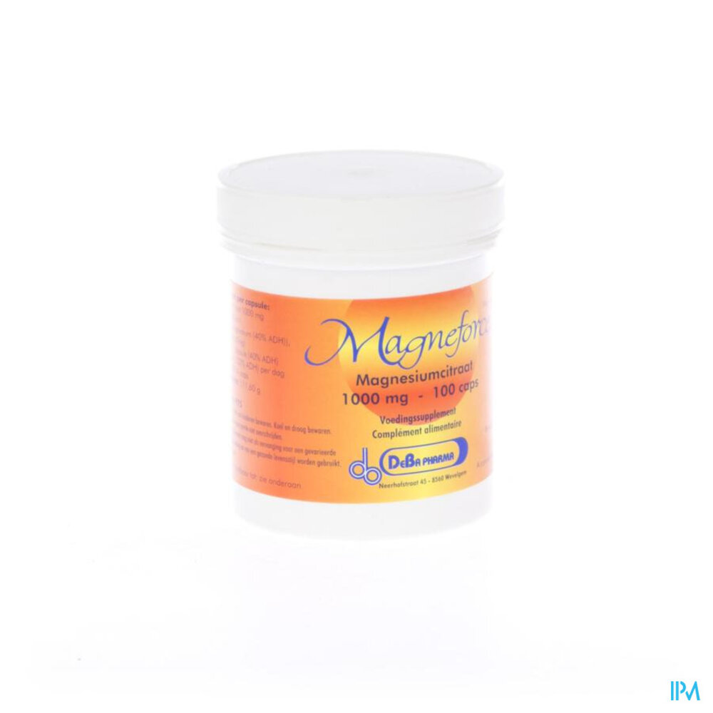 DEBAPHARMA Magneforce Caps 100x750mg Deba