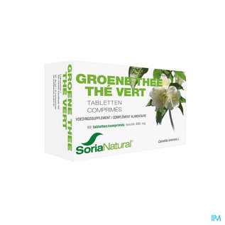 SORIA SORIA GROENE THEE 60 TABL 600 MG