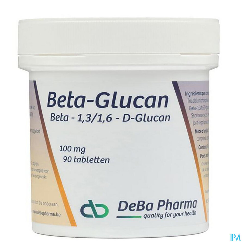 DEBAPHARMA BETA GLUCAN DEBA 90 TABL 100 MG NM