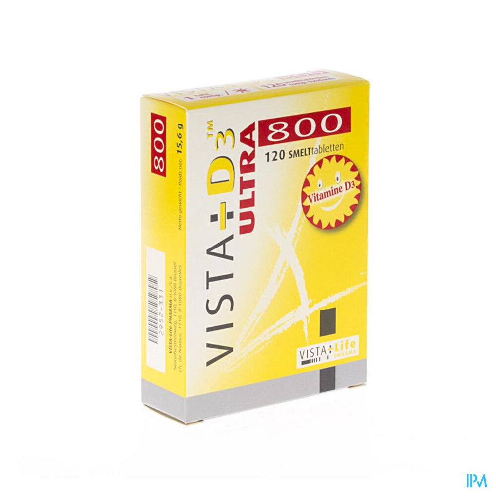 Vista-life Pharma VISTA D3 800 ULTRA 120 SMELTTABL