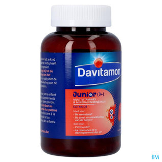 DAVITAMON DAVITAMON JUNIOR GUMMIES AARDBEI 60 ST