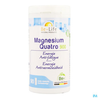 Be-life / Biolife /Belife Magnesium Quatro 900 Be Life Pot Caps 90