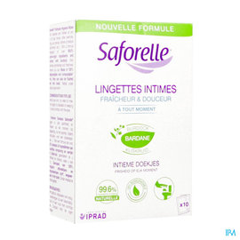 Saforelle Saforelle Lingettes Flushable 10