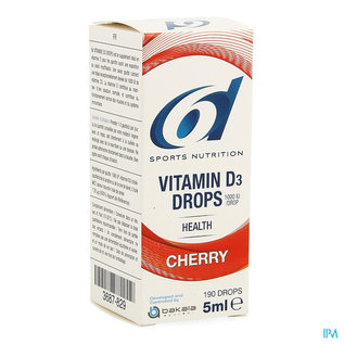 6D Sports 6d Vitamin D3 Drops Cherry 5ml