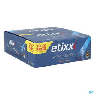 ETIXX Etixx High Protein Bar Cookie & Cream 12x55g