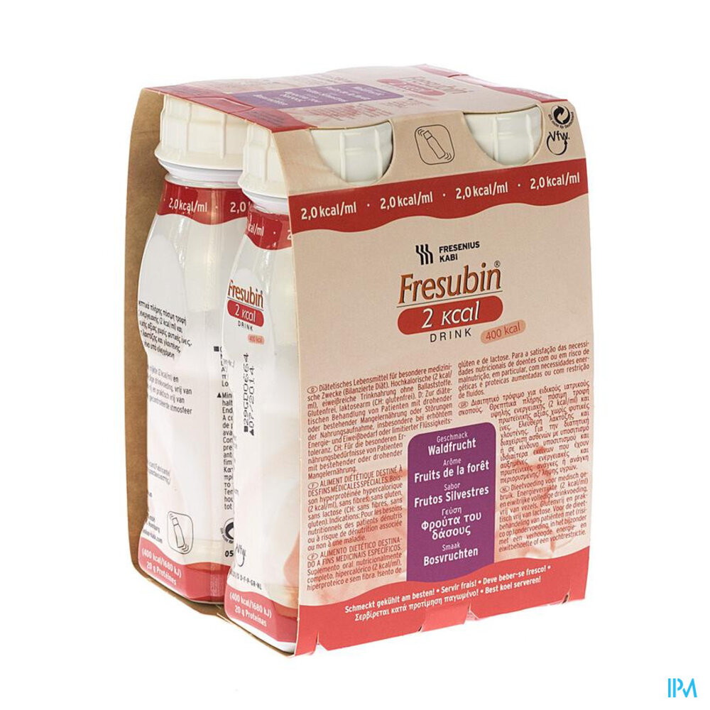 Fresubin 2 Kcal Drink Fruit Foret Fl 4x200ml