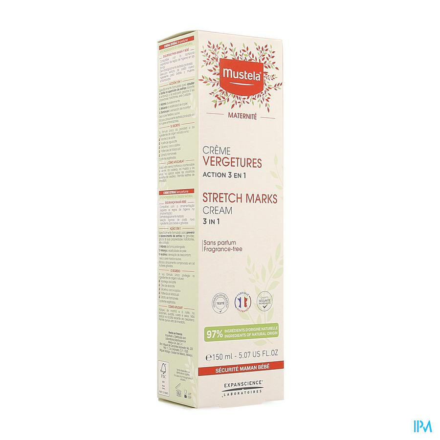 Mustela Mustela MaternitÃƒÆ’Ã‚Â© Striemen CrÃƒÆ’Ã‚Â¨me zonder parfum 150 ML