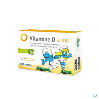 METAGENICS Vitamine D 400iu Schtroumpfs Comp 168 Metagenics