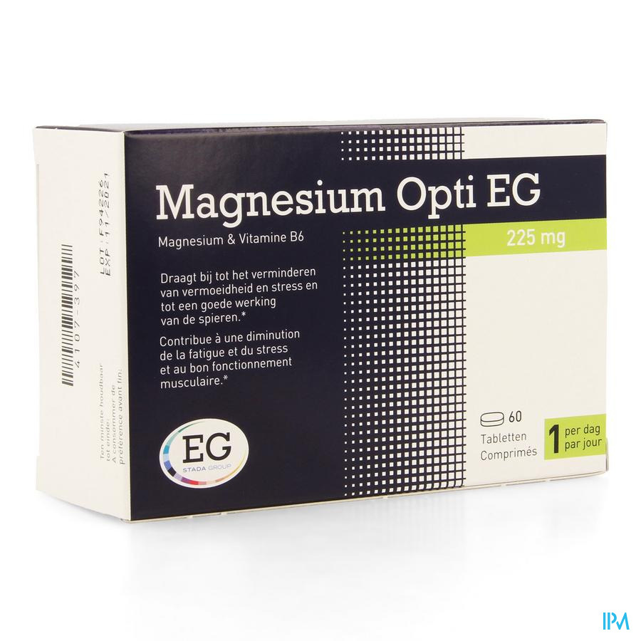 MAGNESIUM OPTI EG 60 TABL 225 MG