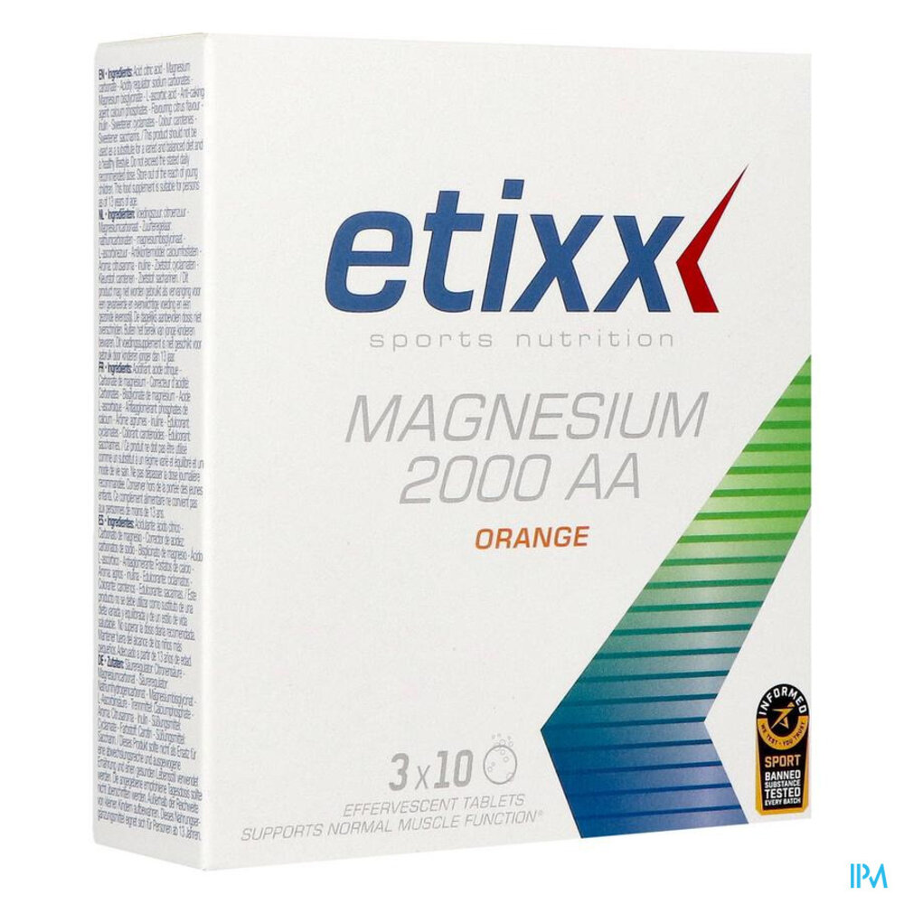 ETIXX Etixx Magnesium 2000 AA Bruistabletten 30 stuks