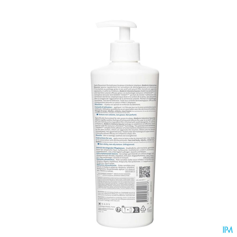 BIODERMA Bioderma Atoderm Intensive Baume 500ml