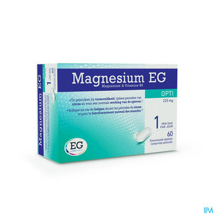 Eurogenerics (EG) MAGNESIUM OPTI EG 60 COMP 225 MG