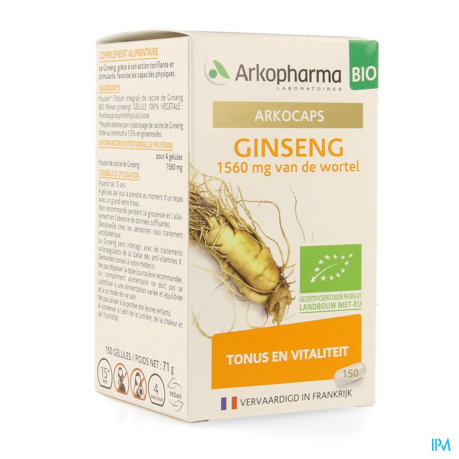 Arkogelules Ginseng Bio Caps 150