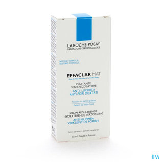 La Roche Posay Lrp Effaclar Mat Hydra Sebo-regulat. S/parab. 40ml