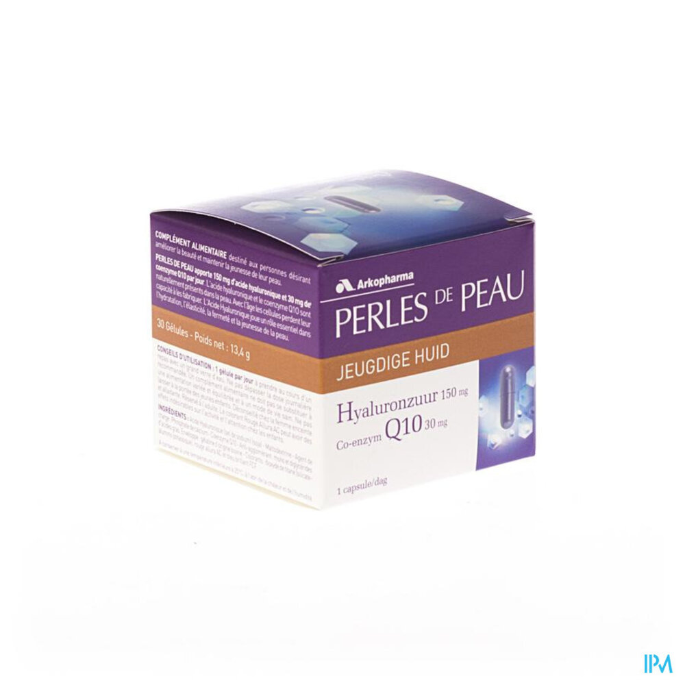Perles De Peau Hyaluronauur + Coenzyme Q10 Caps 30