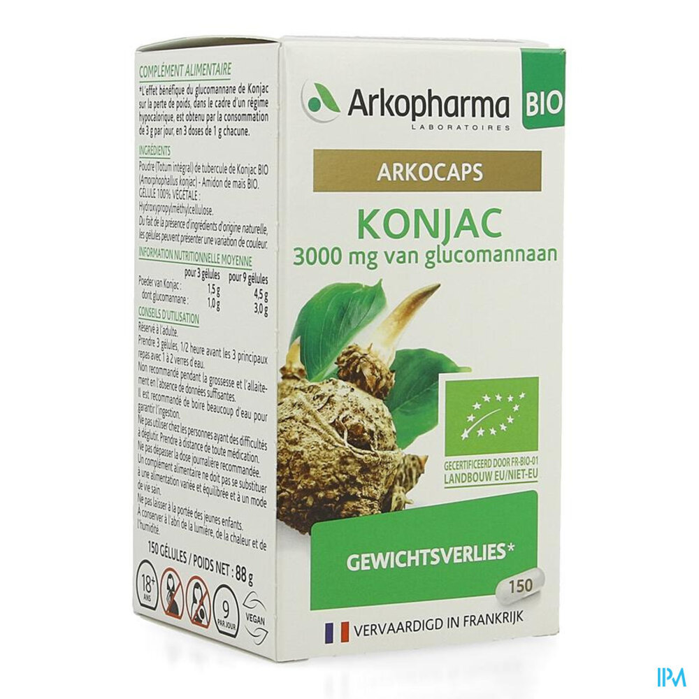 Arkogelules Konjac Bio Caps 150 Nf