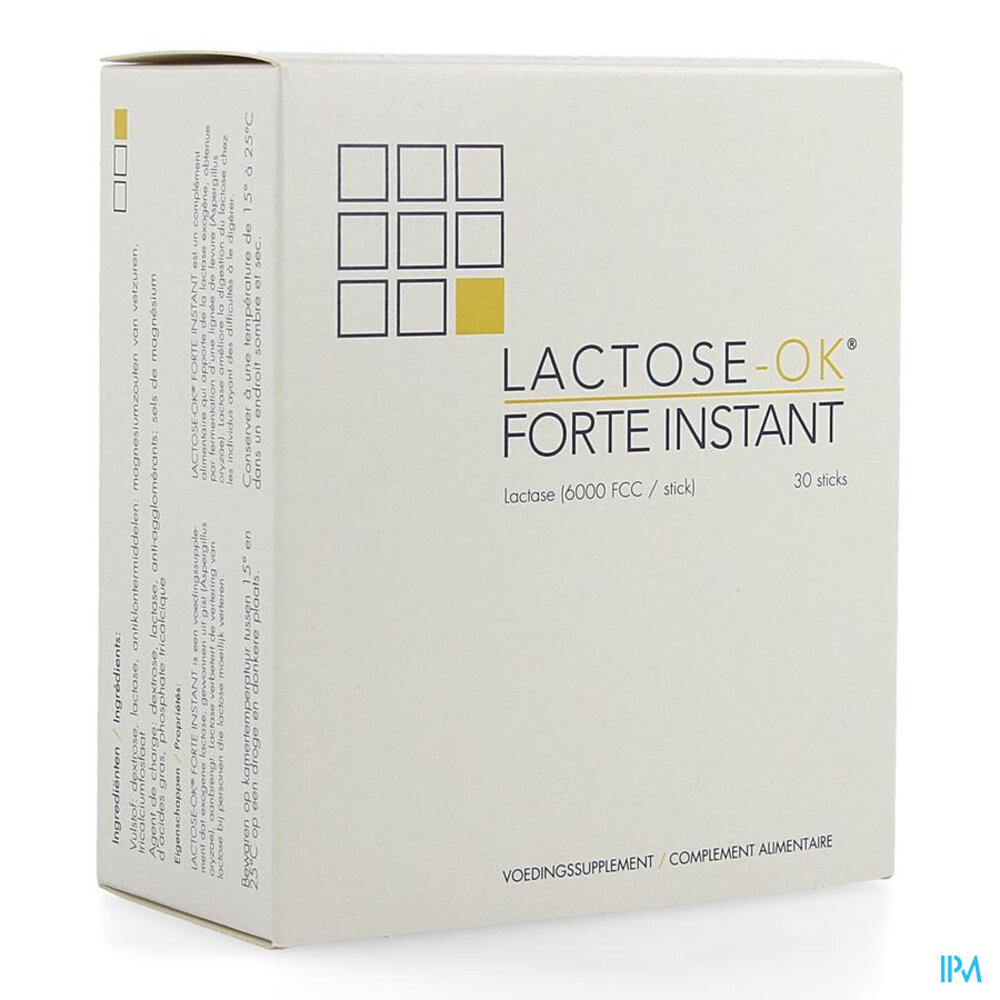 LACTOSE OK FORTE INSTANT 30 STICKS