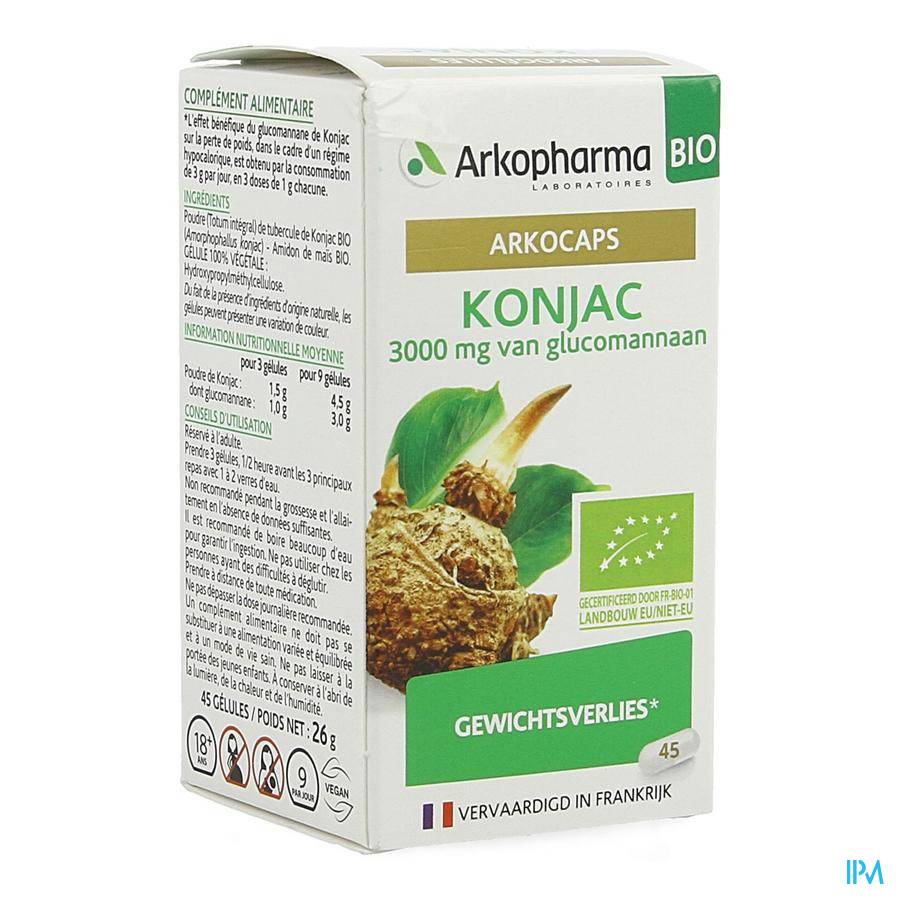 Arkogelules Konjac Bio Caps 45 Nf