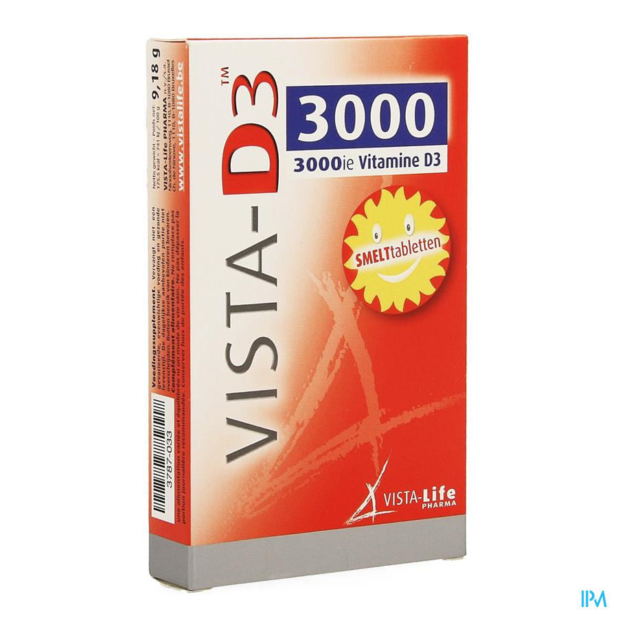 Vista-life Pharma Vista-d3 3000 Smelttabl 60