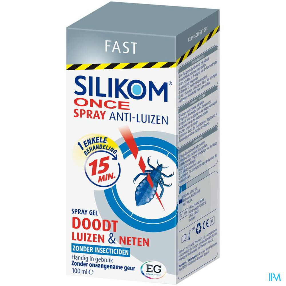 EG Silikom Once Spray Gel A/Poux 100Ml