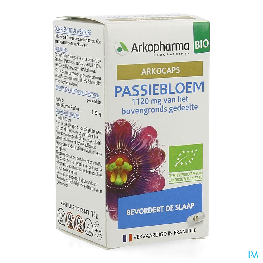 Arkocaps Passiebloem Bio Caps 45 Nf