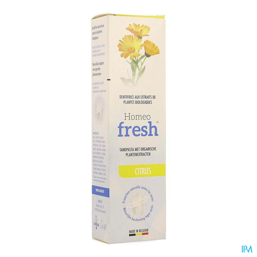 Homeofresh Tandpasta Citroen Tube 75ml