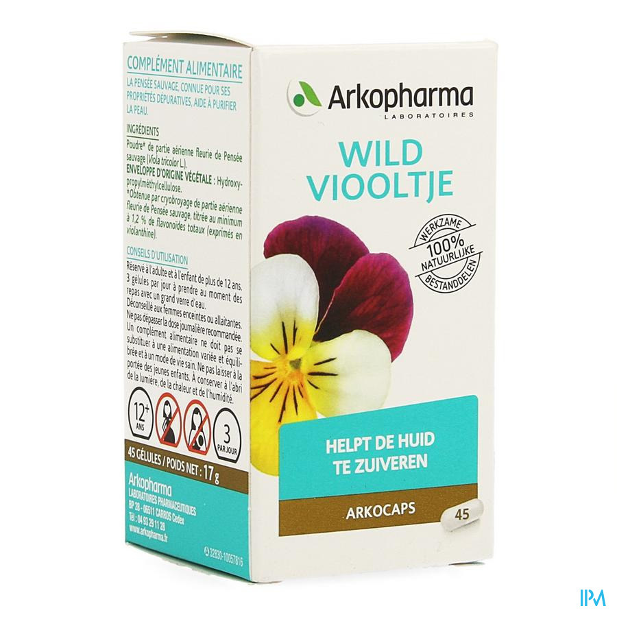 Arkogelules Pensee Sauvage Vegetal 45