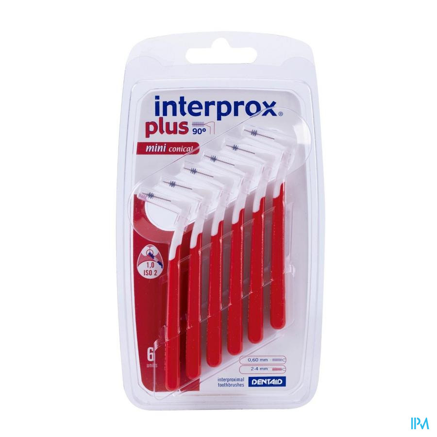Vitis INTERPROX PLUS INTERD MINI CONISCH ROOD