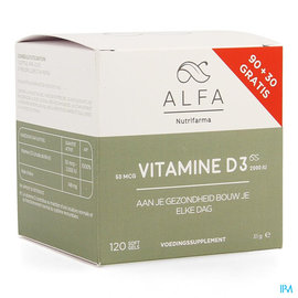 Alfa Alfa Vitamine D3 50mcg Softgel 120