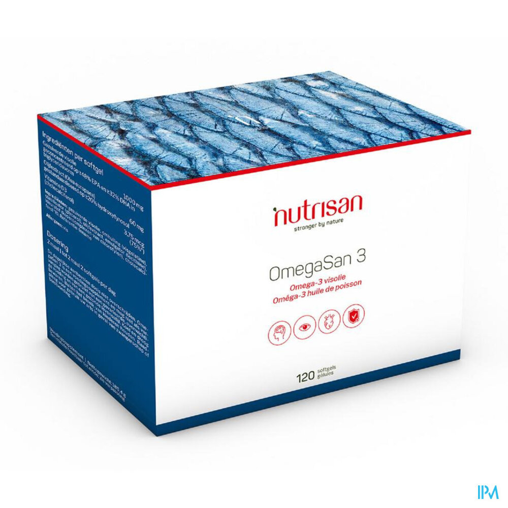 NUTRISAN Omegasan 3 Nf  120 Softgels Nutrisan