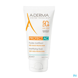 A-Derma aderma Aderma Protect Ac Fluide Matterend Spf50+ 40ml