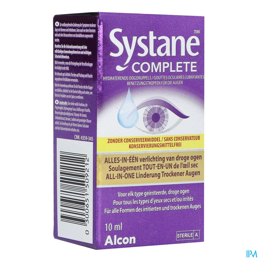 SYSTANE COMPLETE Z/BEWAARMIDDELEN 10 ML