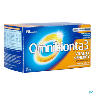 OMNIBIONTA Omnibionta 3 Vitality Energy Tabl 90