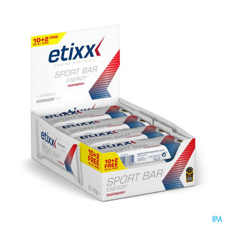 ETIXX ETIXX ENERGY SPORTBAR RED FRUITS 12 ST