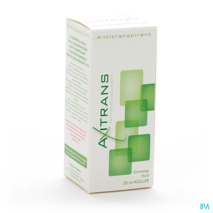 Axitrans Roller Peau Sensible A/transpirant 20ml