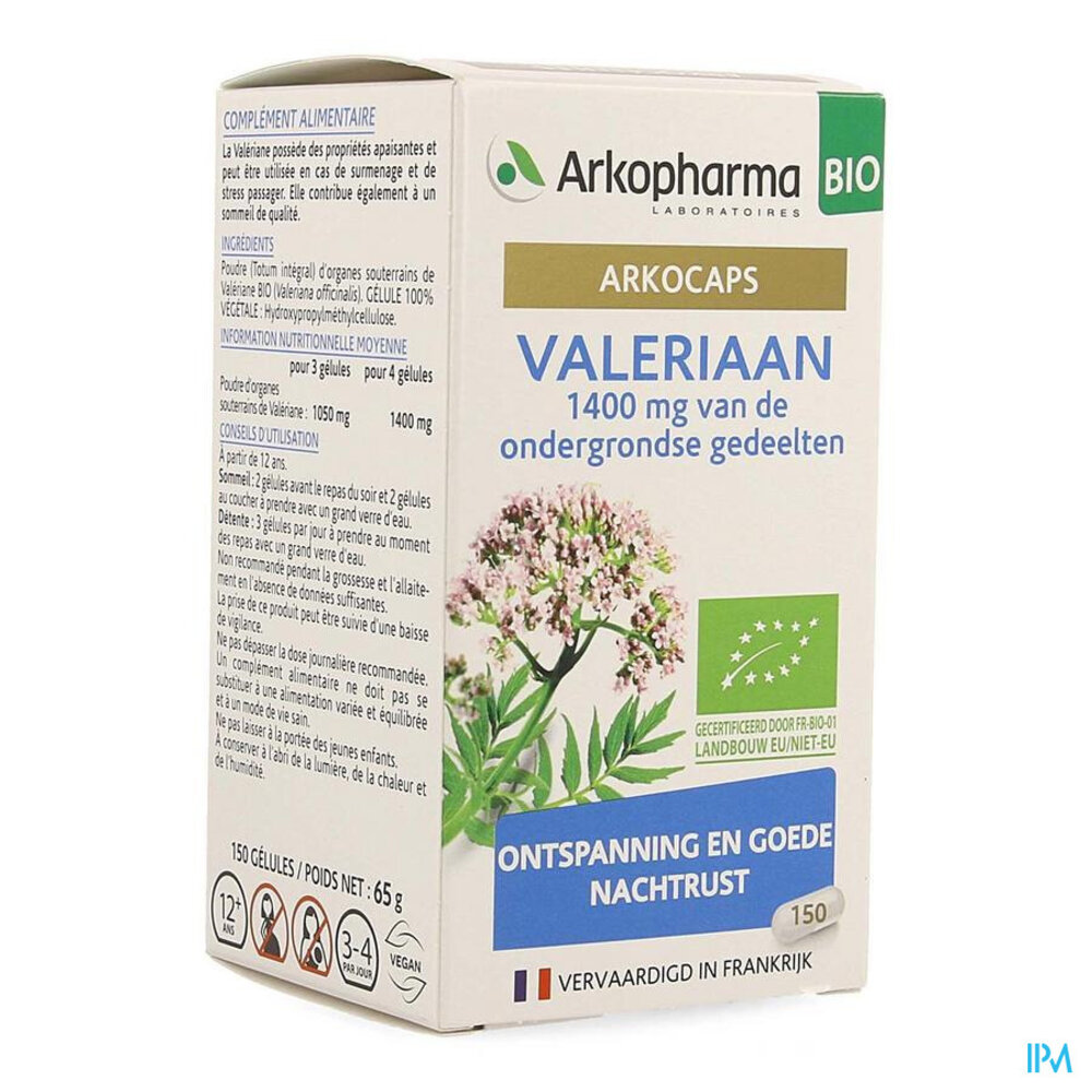 Arkocaspules Valeriaan Bio Caps 150 Nf