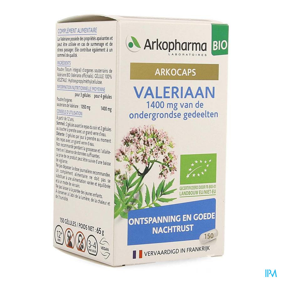 Arkogelules Valeriane Bio Caps 150 Nf