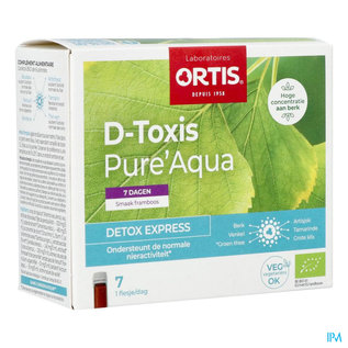 ORTIS D Toxis Pure Aqua Framboos 7x15ml