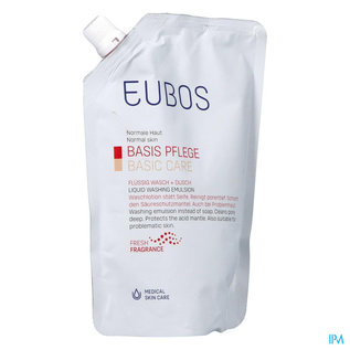 EUBOS EUBOS ROOD VLOEIB NAVULLING 400 ML