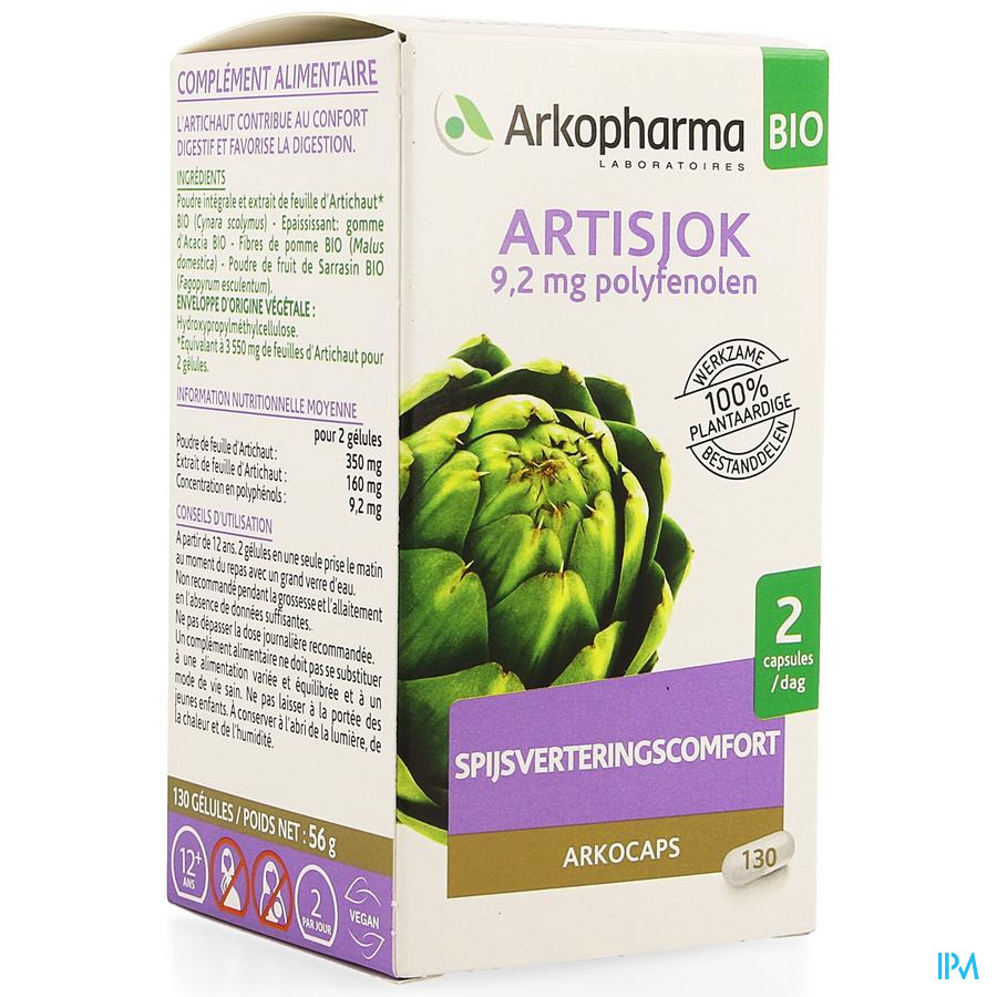 Arkogelules Artichaut Bio Caps 130