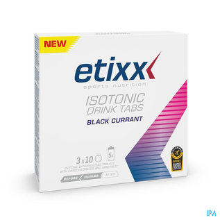 ETIXX Etixx Isotonic Blackcurrant Bruistabl. 3x10