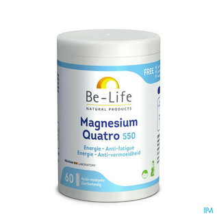 Be-life / Biolife /Belife Magnesium Quatro 550 Be Life Pot Caps 60