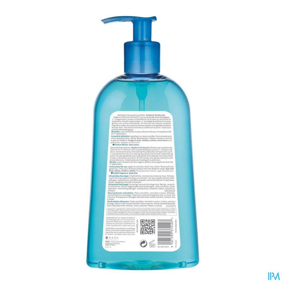 BIODERMA Bioderma Atoderm Douchegel Pompfl 1l