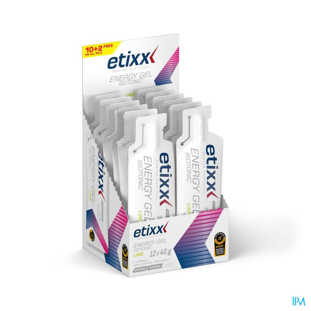 ETIXX ETIXX ENERGY GEL LIME 12X40 G