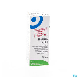 Thea Pharma Hyabak 0,15% Oogdruppels Hyaluron 10ml
