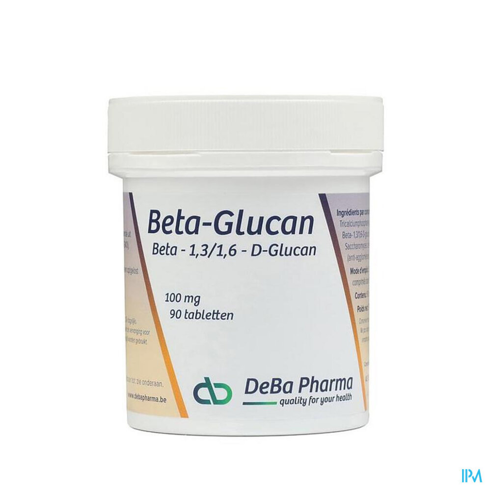 DEBAPHARMA BETA GLUCAN DEBA 90 TABL 100 MG NM