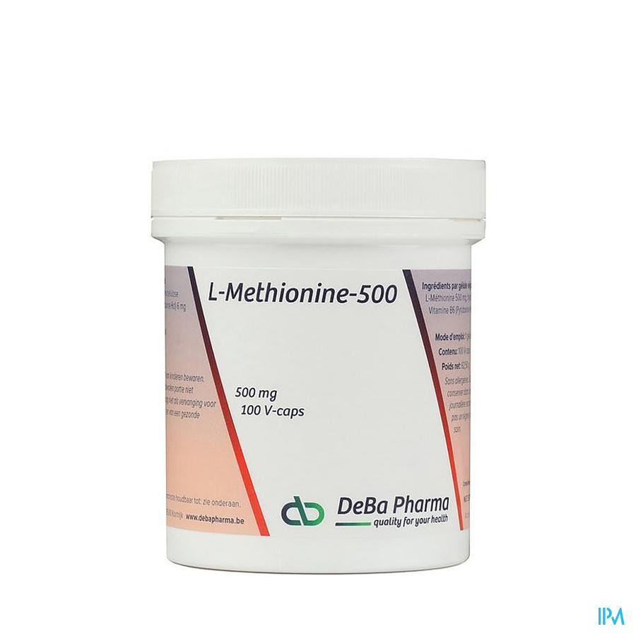 DEBAPHARMA L-METHIONINE + B6 DEBA 100 CAPS 500 MG
